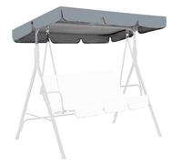 Toile de Rechange pour Balancelle 2 et 3 Places,Housse de Toit 210D Oxford ImperméAble,Imperméable Protection UV Housse de Rechange Toit de Balançoire Imperméable Garde(Size:65 * 45 * 6in,Color:Gris)