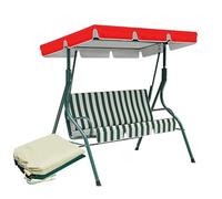 Toile de Rechange pour balancelle extérieure 2/3 Places Housse de siège de Jardin Coupe-Vent résistante aux déchirures Housse de hamac Rouge 77 x 49 x 6 Pouces