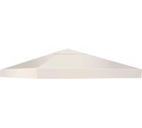 Toile De Rechange Pour Jardin 3 X 3 M, Bâche Pour Tonnelle En Polyester Haute Densité Avec Trou De Ventilation, Tissu Imperméable Et Anti-Uv (Beige)