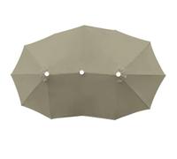 Toile De Rechange Pour Parasol,12 Baleines, 2,70 Mètres, Imperméable, UPF30+ Triple Dessus Parasol | Toile de Rechange pour de Jardin - Pour Jardin Pelouse Piscine Terrasse Plage Pergola Marc