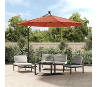 Tissu de Remplacement pour Parasol Déporté Bleu 300 cm Rechange Jardin vidaXL