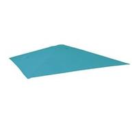 Toile De Rechange Pour Parasol De Luxe Hwc-A96 3,5x3,5m (Ø4,95m) Polyester 4kg Turquoise Bleu