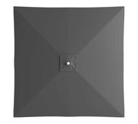Toile De Rechange pour Parasol De Terrasse, Housse SupéRieure pour Parasol DéPorté, Housse pour Parasol De Terrasse ExtéRieur DéPorté Suspendu(Gray/3 * 3)