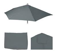 Mendler Toile de rechange pour parasol demi-rond Parla 300 cm UV 50+ 3 kg Anthracite