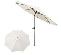 Toile De Rechange pour Parasol Déporté 3m Octogonal - 8 Baleines Avec Air Vent - Bâche De Remplacement Protection (Beige)