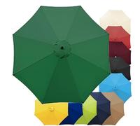 Toile De Rechange Pour Parasol Deporté 6 Baleines/8 Baleines De Jardin,2.7 M/3.0M, Auvent De Terrasse, Ronde Parasol Toile De Rechange,Couverture De Rechange Pour Parasol (auvent Uniquement)(Dark gree