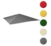 Toile de rechange pour parasol déporté HWC, 3 x 4 m ~ anthracite