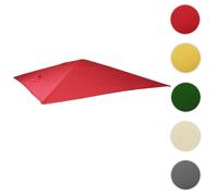 Mendler – Toile de rechange pour parasol déporté HWC 3 x 4 m – Rouge