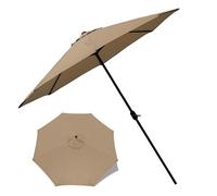 Toile De Rechange pour Parasol Déporté Octogonal 3m - 8 Baleines Avec Air Vent - Bâche De Remplacement Protection (Kaki)