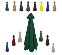 Toile De Rechange pour Parasol D'extérieur à 8 Baleines pour Jardin, Terrasse, Toile De Parasol Déporté Remplacement pour Cour