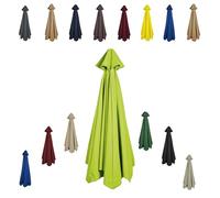 Toile De Rechange pour Parasol D'extérieur à 8 Baleines pour Jardin, Terrasse, Toile De Parasol Déporté Remplacement pour Cour