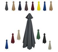 Toile De Rechange pour Parasol D'extérieur à 8 Baleines pour Jardin, Terrasse, Toile De Parasol Déporté Remplacement pour Cour
