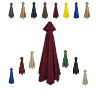 Toile De Rechange pour Parasol D'extérieur à 8 Baleines pour Jardin, Terrasse, Toile De Parasol Déporté Remplacement pour Cour