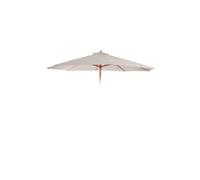 Toile De Rechange Pour Parasol Florida, Toile De Rechange Ø 3,5m Polyester 8 Baleines Crème-Blanc Blanc