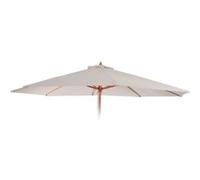 Toile De Rechange Pour Parasol Florida, Toile De Rechange Ø 3,5m Polyester 8 Baleines Crème-Blanc Blanc