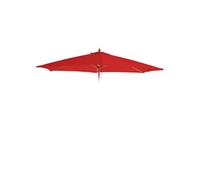 Mendler Toile de rechange pour parasol Florida Ø 3 m polyester 6 baleines Rouge
