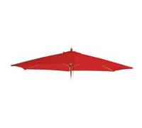 Mendler Toile de rechange pour parasol Florida Ø 3 m polyester 6 baleines Rouge