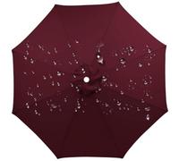 Toile de Rechange pour Parasol, Imperméable Résistant UV, 200-350cm 6/8 Branches Rechange Toile de Parasol,Bourgogne,8 côtes : 250 cm / 8,2 pieds