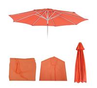 Mendler Housse de rechange pour parasol N19 Ø 3 m tissu 5 kg Terracotta Orange