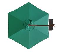 Toile De Rechange Pour Parasol Rond - 2m/2,7m/3.0m, 6/8 Baleines - Auvent De Parasol De Jardin De Table De March, Housse De Rechange Pour Parasol Droit Ou Déporté(Couleur:vert,Taille:2m 6-Ribs)