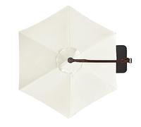 Toile De Rechange Pour Parasol Rond - 2m/2,7m/3.0m, 6/8 Baleines - Auvent De Parasol De Jardin De Table De March, Housse De Rechange Pour Parasol Droit Ou Déporté(Couleur:Blanca,Taille:2m 6-Ribs)