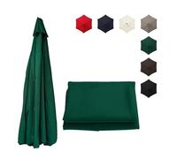 Toile De Rechange pour Parasol Tissu Imperméable | Toile De Rechange De Qualité Supérieure Pour Parasol D'extérieur(Dark green,2.7m/8.8ft-6ribs)