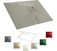 Toile De Rechange pour Parasols Déportés De 2,4/3/4 M - Housse Carrée pour Parasol De Terrasse - Tissu Résistant à La Décoloration avec 8 Baleines pour Une Sand 2.5x2.5m (8x8ft)
