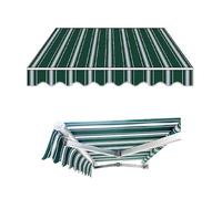 Toile de rechange pour pare-soleil d'extérieur rétractable - Toile rayée de rechange - Protection UV - Installation facile - 250 x 150 cm