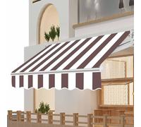 Toile de rechange pour pare-soleil imperméable, résistante aux UV et indéchirable - Pour balcon, terrasse, terrasse (cadre non inclus) - 4 x 1,5 m