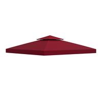 Toile De Rechange Pour Pavillon Tonnelle Tente 3 X 3 M Polyester Haute Densit? 180 G/M? Bordeaux