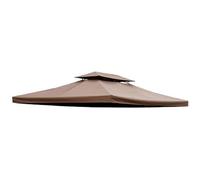 Toile de rechange pour pavillon tonnelle tente 3 x 4 m chocolat 82