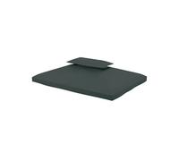 Toile de rechange pour pavillon tonnelle tente 3 x 4 m polyester haute densité 180 g/m² gris foncé