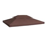 HomCom Toile de rechange pour pavillon tonnelle 3 x 4 m Chocolat 82