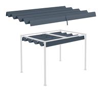 Outsunny Toile de Toit de Rechange pour pergola Toile de Remplacement Protection Solaire Anti-UV 30+ 286 x 245 cm, pour pergola de 3 x 2 m, auvent Uniquement Gris foncé