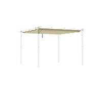 Toile de rechange pour pergola rétractable 3 x 3 m polyester haute densité 180 g/m² imperméabilisé beige Beige G