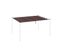 Outsunny Toile de toit pour pergola rétractable 4 x 3 m 350 x 260 cm – toile uniquement, café