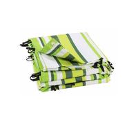 Toile de rechange pour tonnelle ou auvent 3 x 4m - Blanc et Vert - Polyester 180 g/m