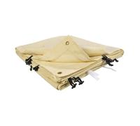 Toile de rechange pour tonnelle adossée TERRE JARDIN beige 4 x 3 m polyester 180 g/m²