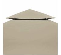 Toile de rechange pour tonnelle - Beige - VIDAXL - TOP Recouvrement de remplacement d'auvent 310 g/m² - Beige - 3x3 m &&48589