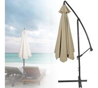 Toile De Rechange Pour Un Parasol Déporté - 200cm-6 Baleines 270/300cm-6/8 Baleines - Housse De Rechange Pour Parasol - Rechange Toile De Parasol - Auvent De Rechange Pour Jardin/terrasse Parasol(Colo