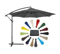 Toile De Rechange Pour Un Parasol Déporté - 200cm-6 Baleines 270/300cm-6/8 Baleines - Imperméable/Anti-UV Auvent De Remplacement Pour Parasol - 14 Couleurs En Option Housse De Rechange Pour Parasol(Gr