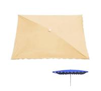 Toile de rechange rectangulaire pour parasol d'extérieur à 4 baleines - Imperméable et protection UV - Parfaite pour jardin et terrasse - 3 x 6,1,5 m