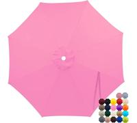 Toile De Rechange Résistante À La Décoloration Pour Parasol De Terrasse, Imperméable, Compatible Avec Les Parasols À 6 Et 8 Baleines (toile Seule).