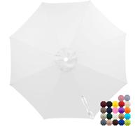 Toile De Rechange Résistante À La Décoloration Pour Parasol De Terrasse, Imperméable, Compatible Avec Les Parasols À 6 Et 8 Baleines (toile Seule).