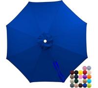 Toile De Rechange Résistante À La Décoloration Pour Parasol De Terrasse, Imperméable, Compatible Avec Les Parasols À 6 Et 8 Baleines (toile Seule).