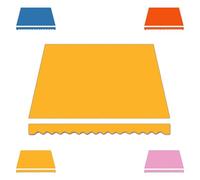 Toile de rechange rétractable en polyester imperméable - 2,4 x 2 m - 3,7 x 3 m - 4,5 x 3,5 m - Pour terrasse, terrasse - Jaune - Protection UV