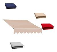 Toile de rechange rétractable pour auvent de terrasse, 6 x 1,5 m, disponible en 2,4 m, 3,6 m, 4,9 m, 6,1 m, couleur camel.