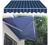 Toile de rechange rétractable pour auvent de terrasse, protection UV pour auvent d'extérieur, jardin, 2 x 2,5 m, 5 x 2,5 m, 2,5 x 3 m, 5 x 3 m, (sans cadre), 7 x 1,5 m