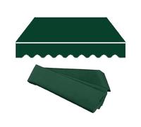 Toile de rechange rétractable pour auvent d'extérieur, imperméable, protection anti-UV pour terrasse, 400 x 150 cm, vert