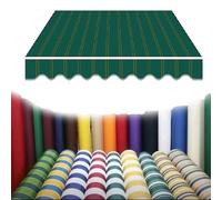 Toile de rechange rétractable pour auvent en polyester durable pour balcons et terrasses - 250 x 150 cm et 400 x 300 cm - Vert